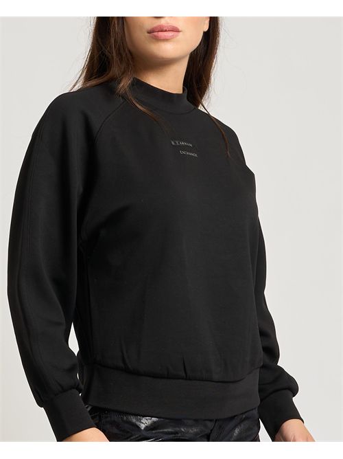 Felpa girocollo donna AX con collo rialzato ARMANI EXCHANGE | XW000804-AF16111UC001